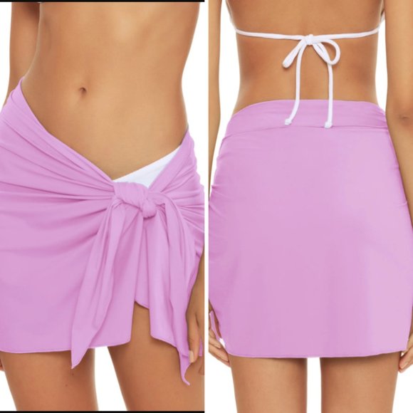 BECCA Other - Becca Swimwear It's a Wrap Bathing Suit Coverup Sarong in Purple Orchid One Size